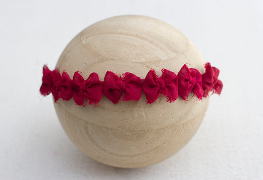 Red | Ruby Multibow Tiny Chiffon