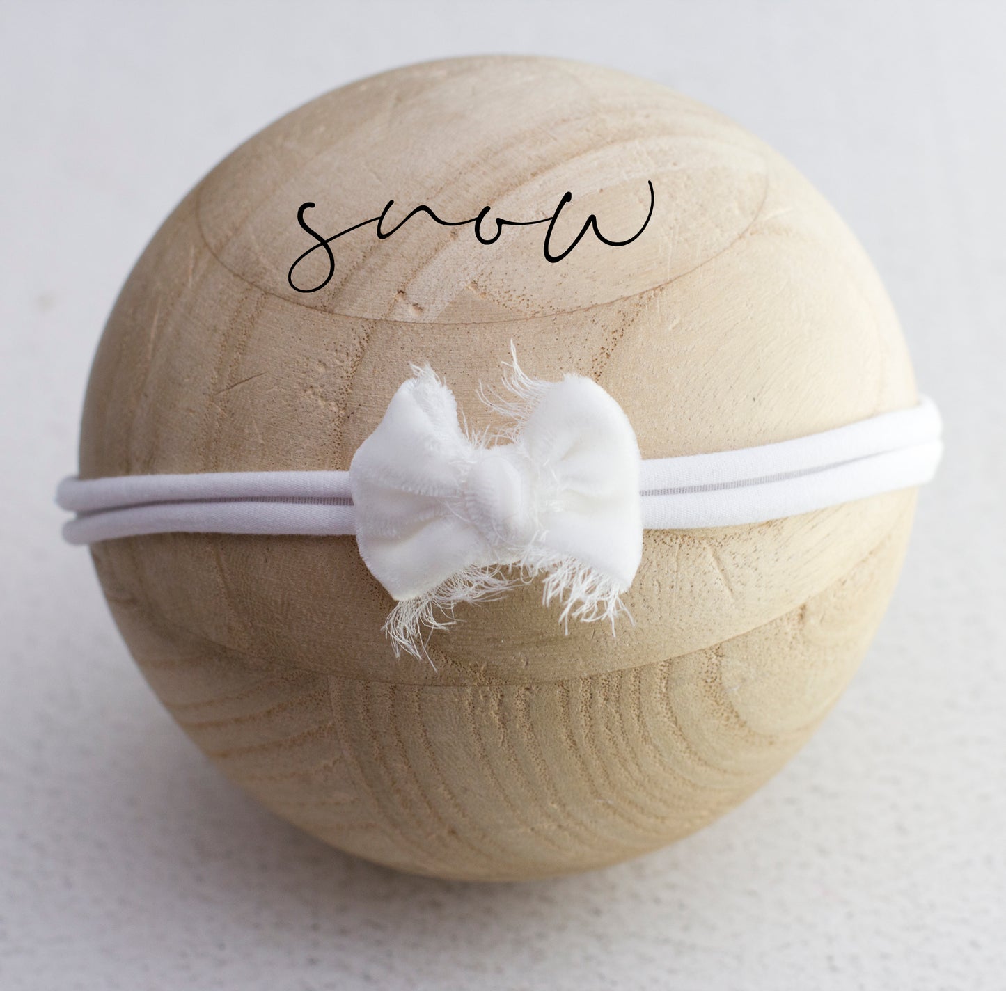 Snow | Velvet Reg Size Bow