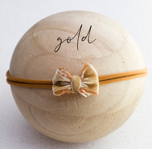 Gold | Velvet Bow | Last one