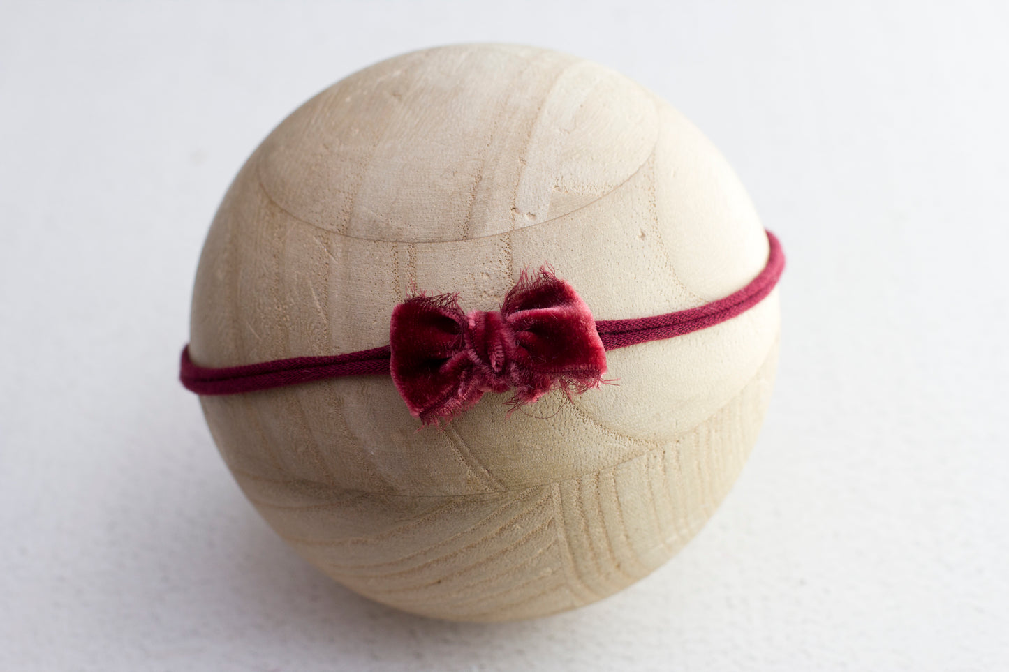 Red | Dark Red Velvet Bow