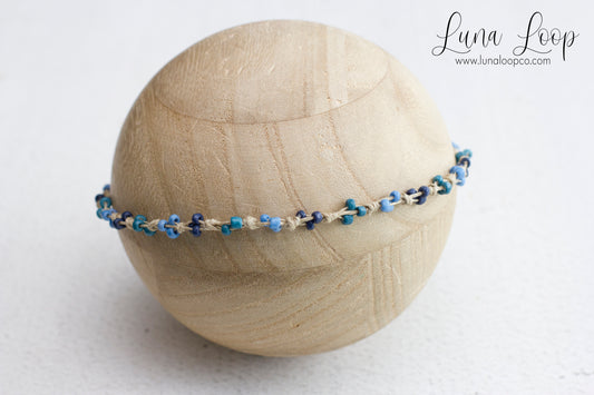 Blue | Ombre beaded