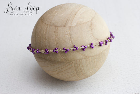 Purple | beaded