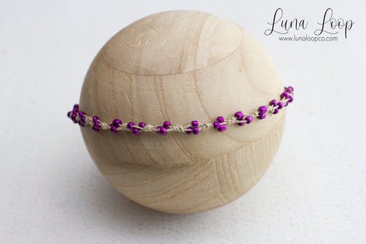 Purple | beaded