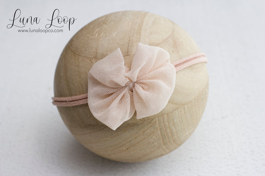 Neutral | Natural Mesh Grande bow