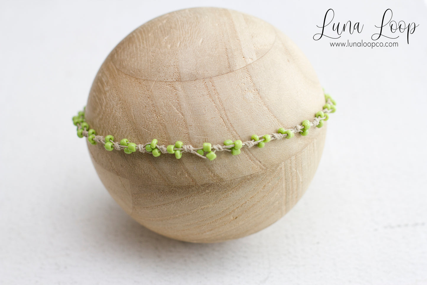 Green | Lime beaded