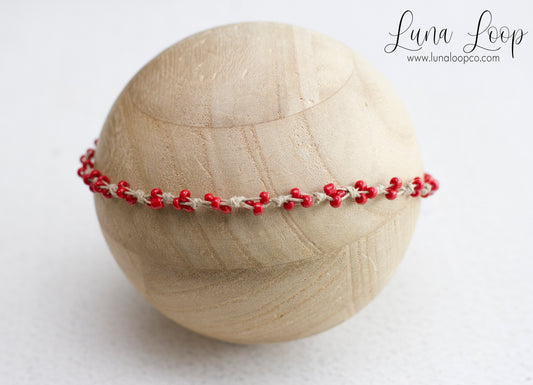 Red | beaded
