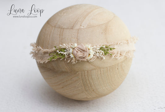 Natural | Flower tieback