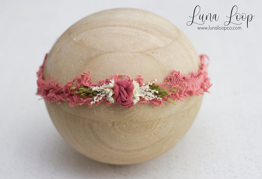 Pink | Coral Flower tieback