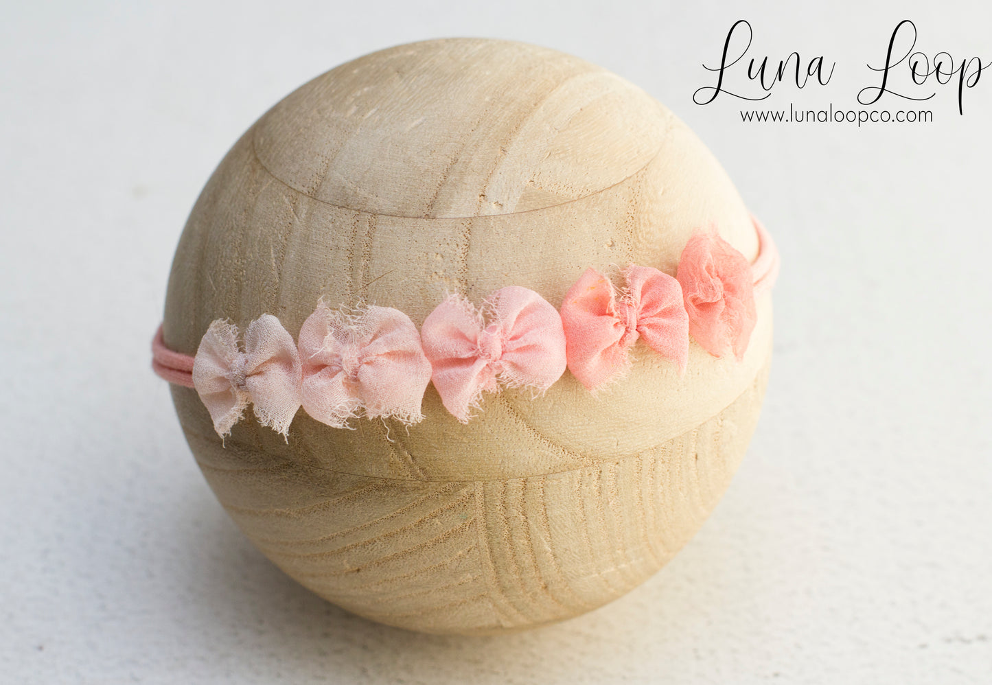 Pink | Ombre bow Tieback