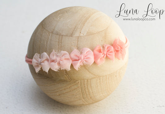 Pink | Ombre bow Tieback