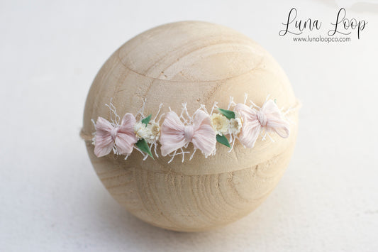 Pink | Crinkle Multi bow