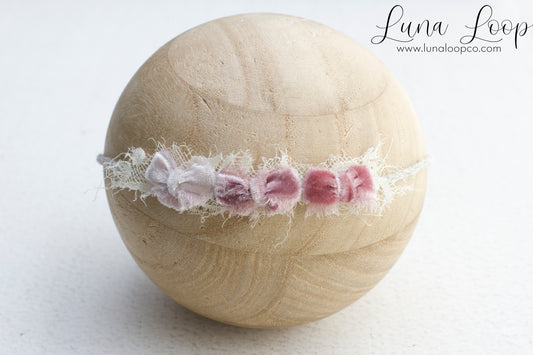 Pink | Trio Velvet Bow