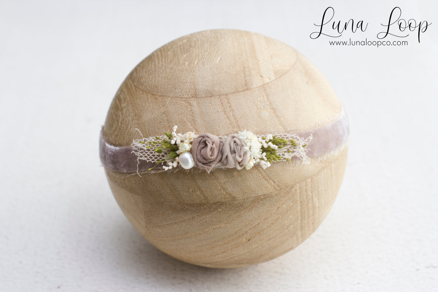 Taupe | Luxe Velvet Tieback