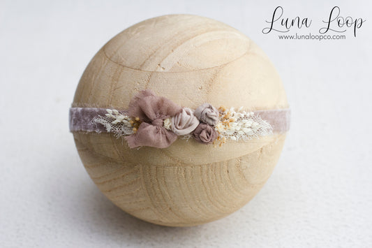 Taupe | Luxe Velvet Tieback