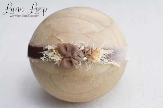 Brown | Luxe Velvet Tieback