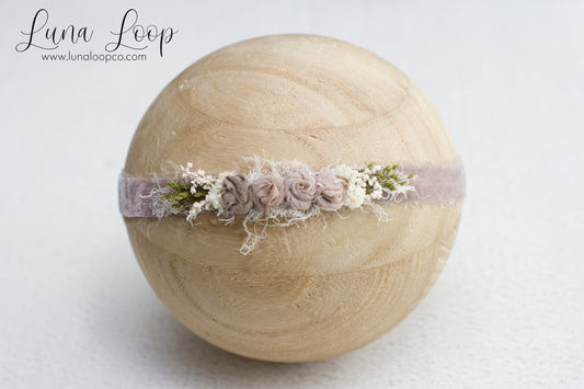 Taupe | Luxe Velvet Tieback