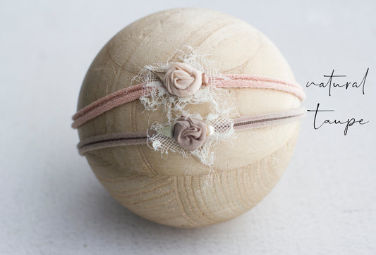 Taupe | Dainty Rosette