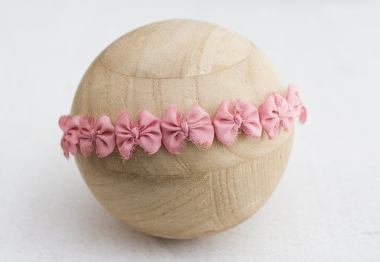 Pink | Dusty pink Tiny multi bow
