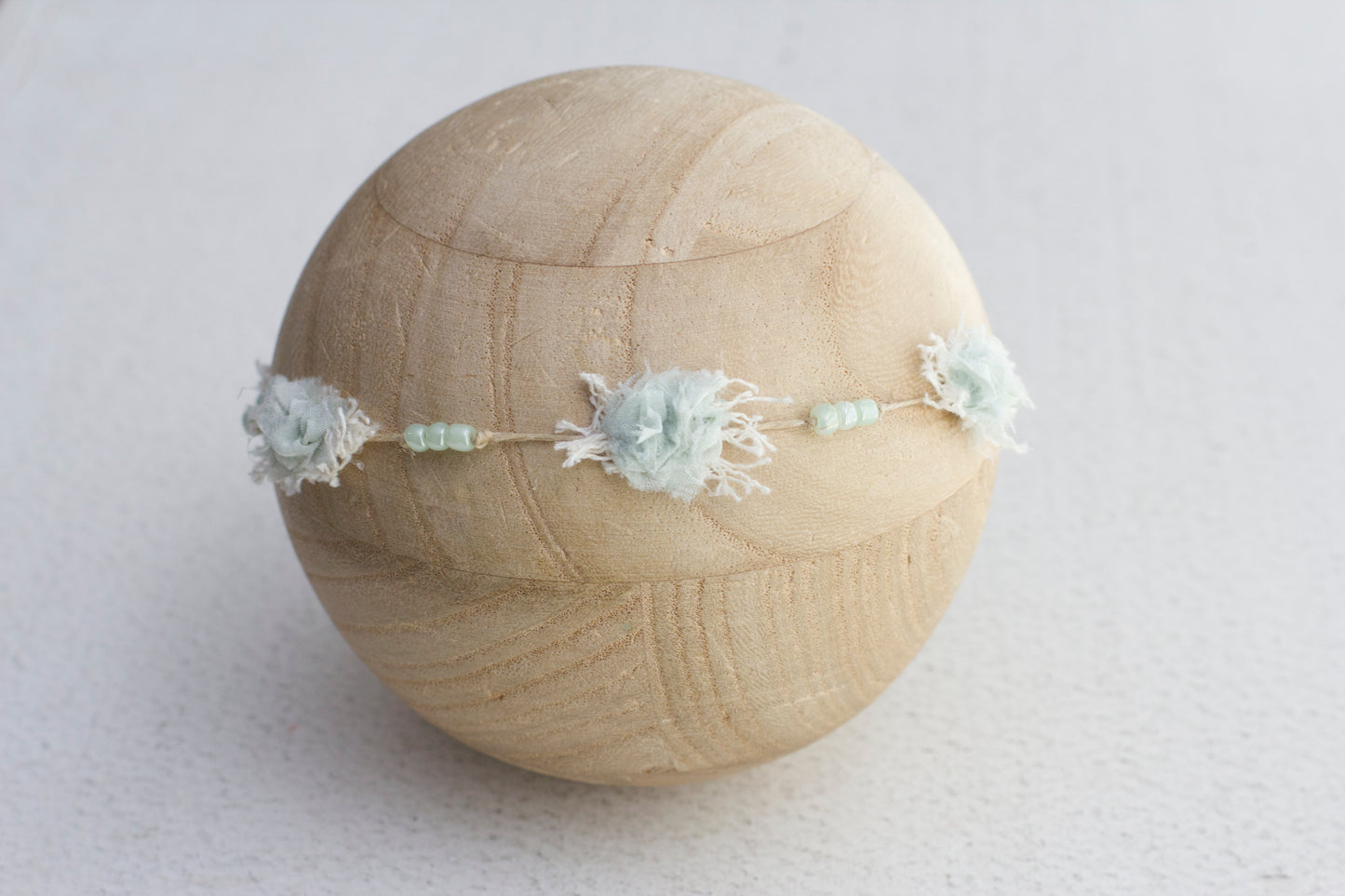 Green | Sage Shabby Tieback