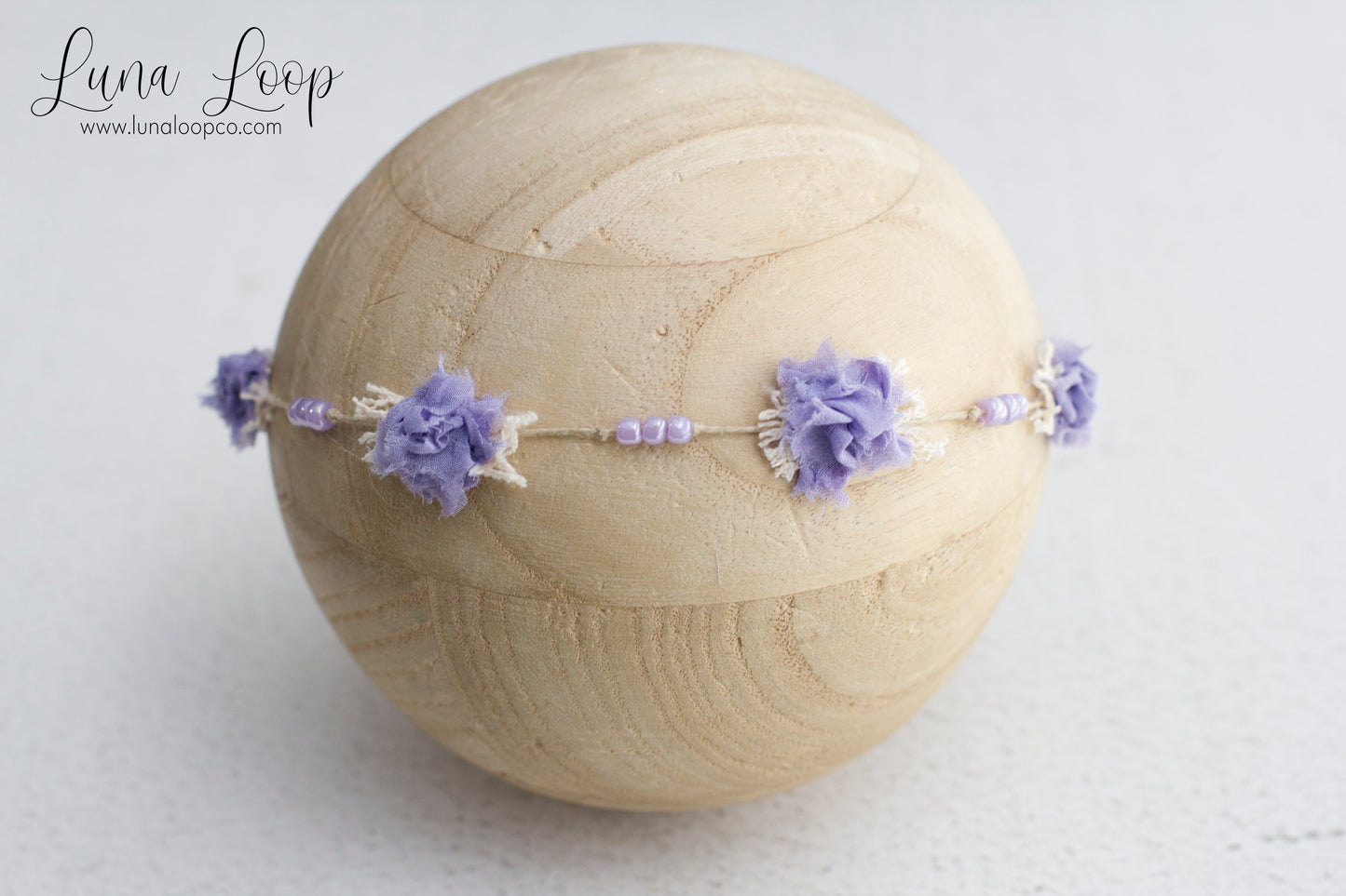 Purple | Lavender Shabby Tieback