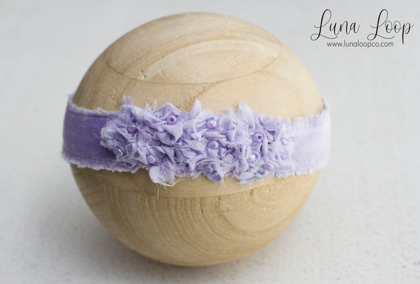 Purple | Lavender Shabby Tieback