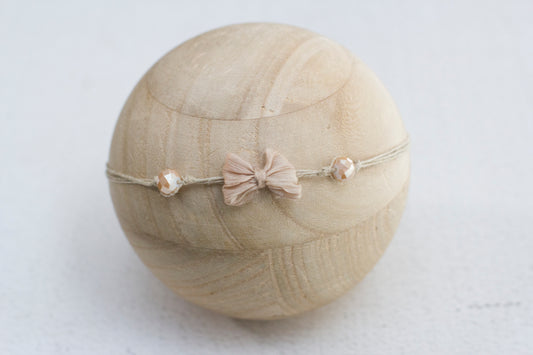 Natural | Bow bead