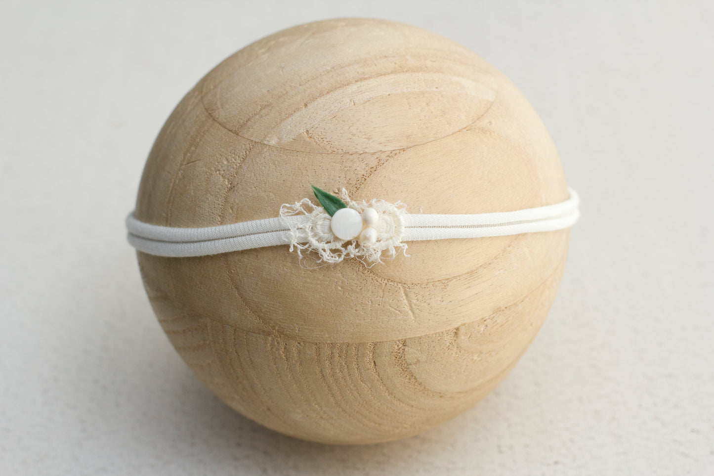 White | Dainty Bead tieback