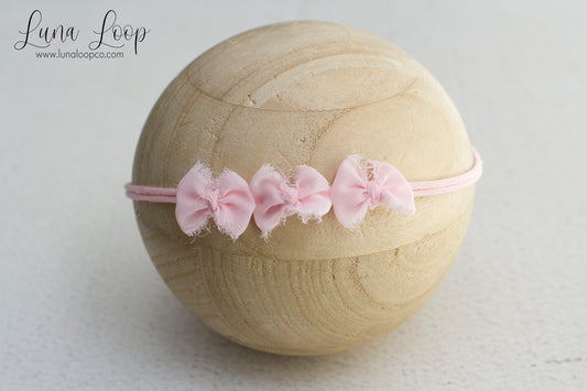 Pink | trio bow