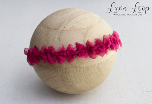 Pink | Berry Tiny Multi Bow