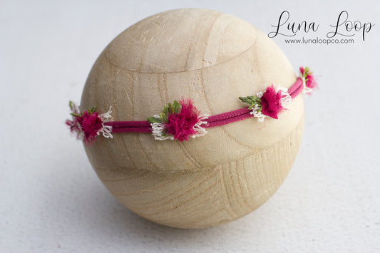 Pink | Berry Shabby Tieback