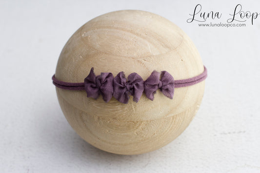 Purple | trio bow