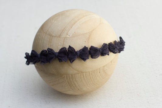 Blue | Navy Crinkle multi bow