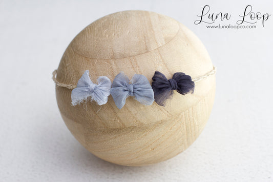 Blue | Ombre Crinkle Tieback