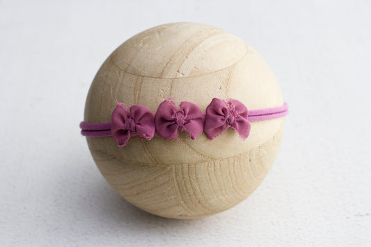 $ Mulberry | Chiffon Trio Bow