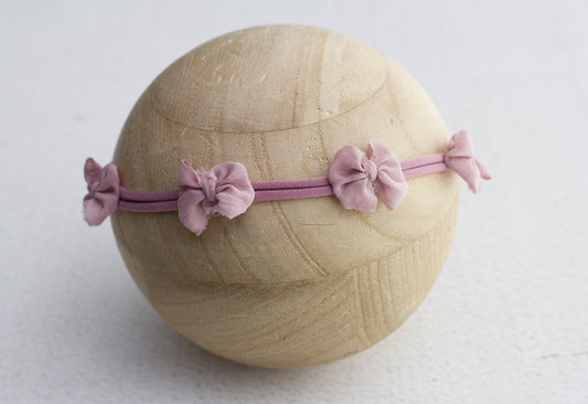 Mauve | Light Mauve quad bow