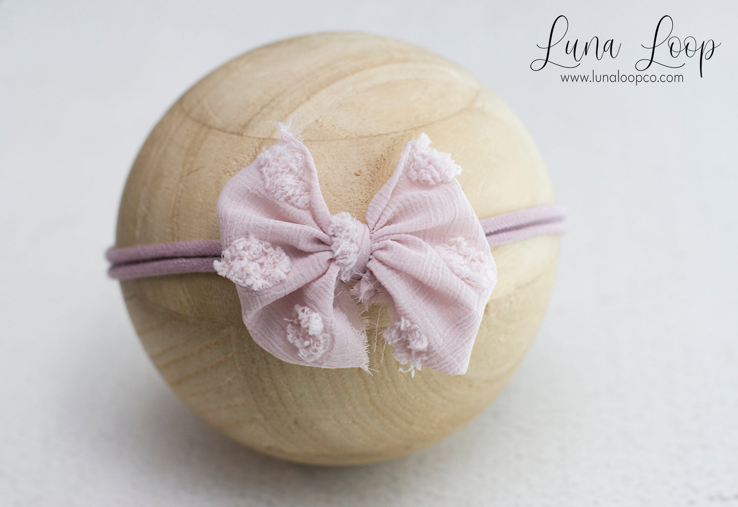 Mauve | Light Mauve Grande bow