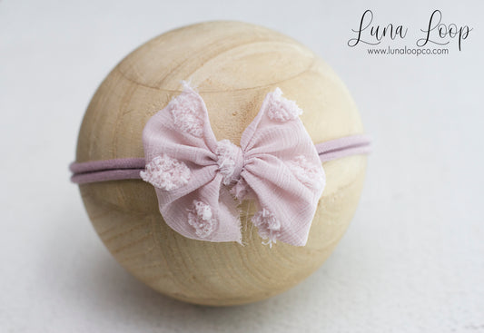 Mauve | Light Mauve Grande bow
