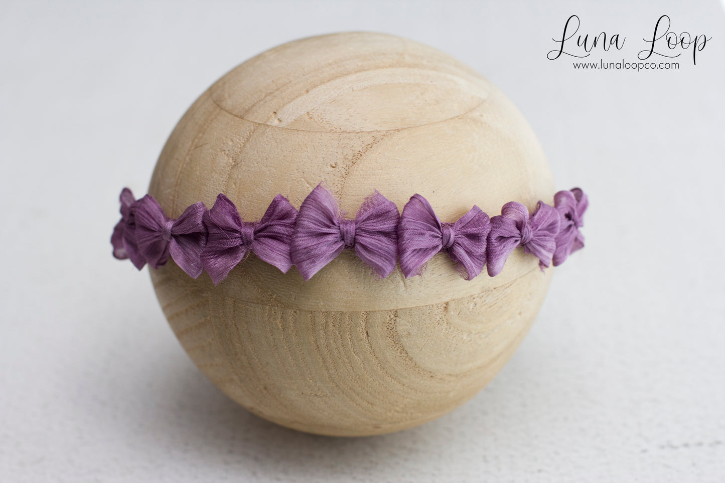 Purple | Crinkle Tiny multi bow