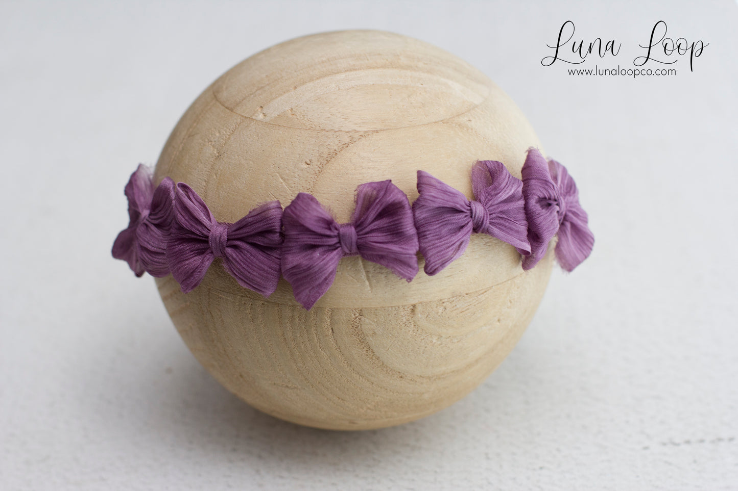 Purple | Crinkle multi bow