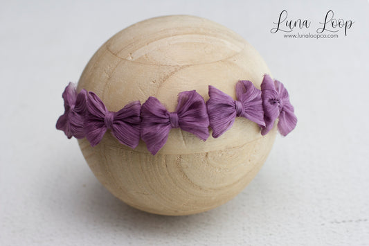 Purple | Crinkle multi bow