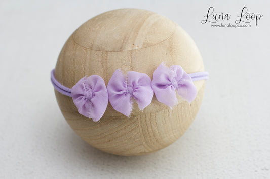 Purple | Lavender Trio bow