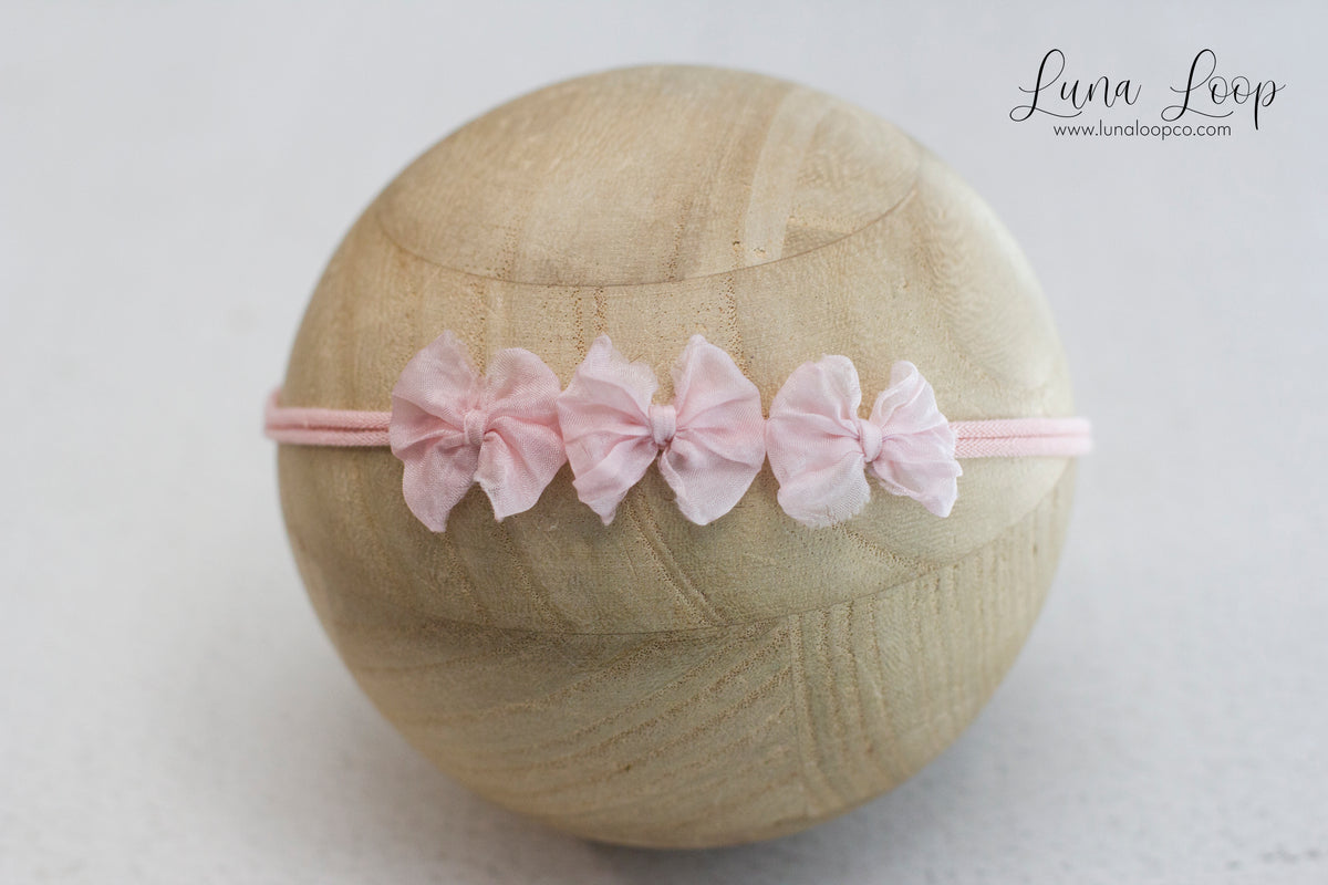 Pink | trio bow