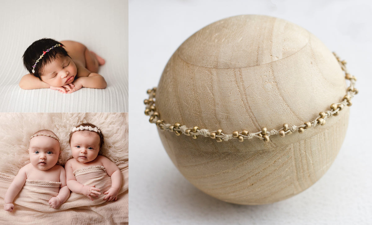 Natural | Gold beaded
