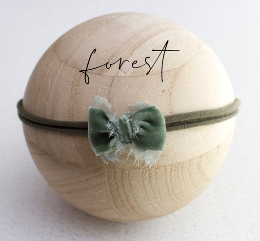 Green | Velvet bow | Last one