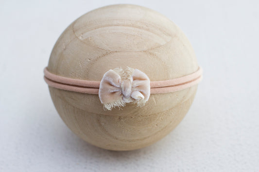Natural | Velvet Bow | Last one
