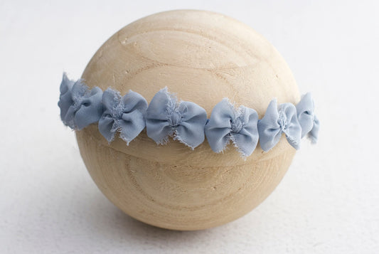 Blue | Dusty blue Multibow Tiny Chiffon