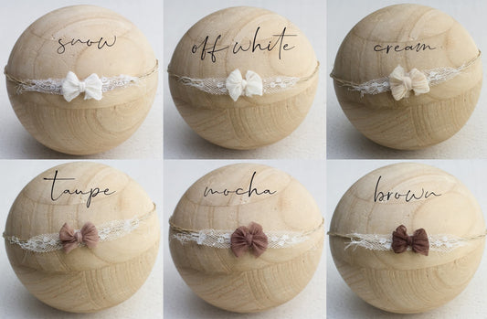 Dainty lace Bow tieback