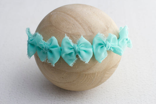 Blue | Sky Multibow Chiffon