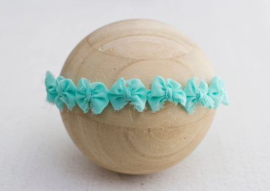 Blue | Sky Multibow Tiny Chiffon