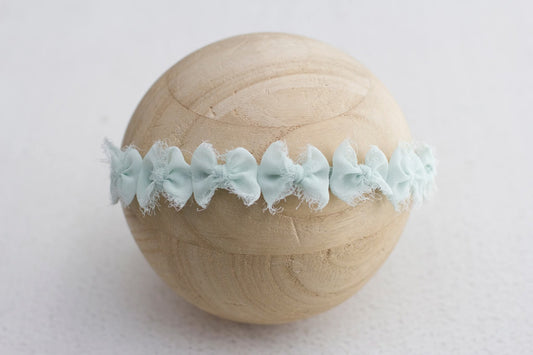 Green | Sage Multibow Tiny Chiffon
